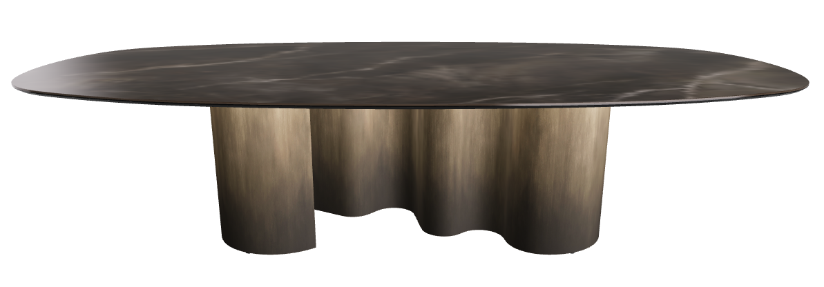 300x150x74h Biscuit Shaped_Andromeda_Oxy Brass