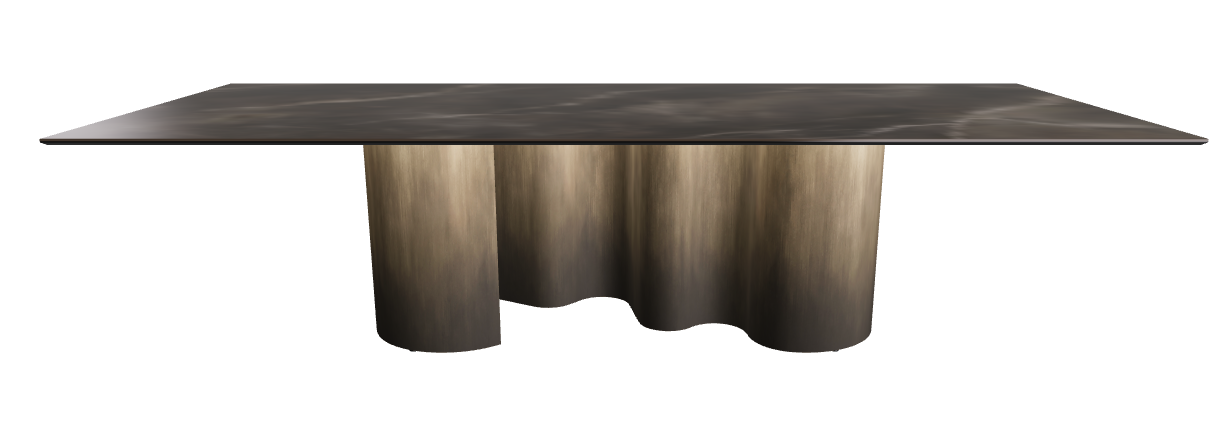 300x120x74h Rectangle Shaped_Andromeda_Oxy Brass