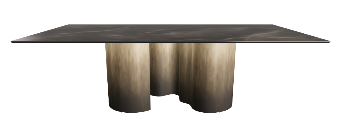 240x120x74h Rectangle Shaped_Andromeda_Oxy Brass