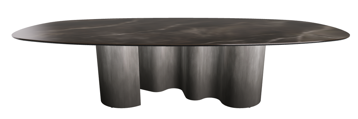 300x150x74h Biscuit Shaped_Andromeda_Oxy Grey