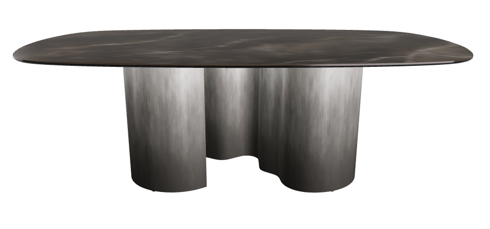 220x120x74h Biscuit Shaped_Andromeda_Oxy Grey