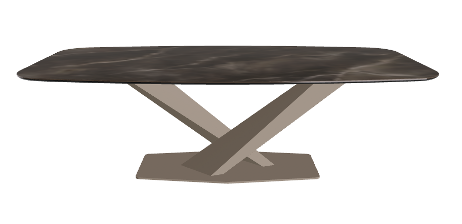 Cattelan Italia Stratos Keramik Barrel-Shaped Dining Table – 240x120x75h