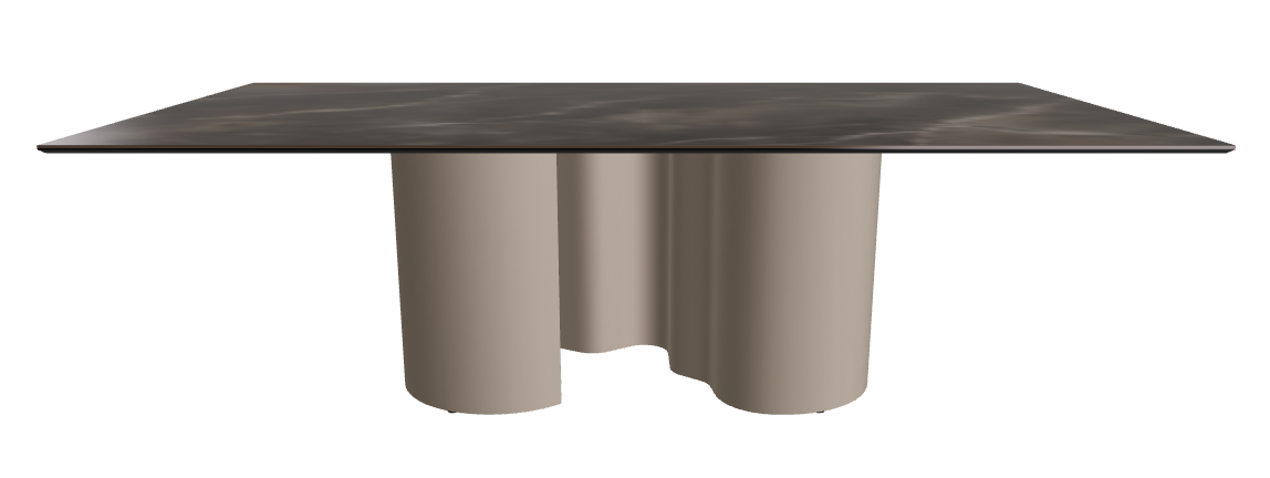 240x120x74h Rectangle Shaped_Andromeda_Titanium Embossed