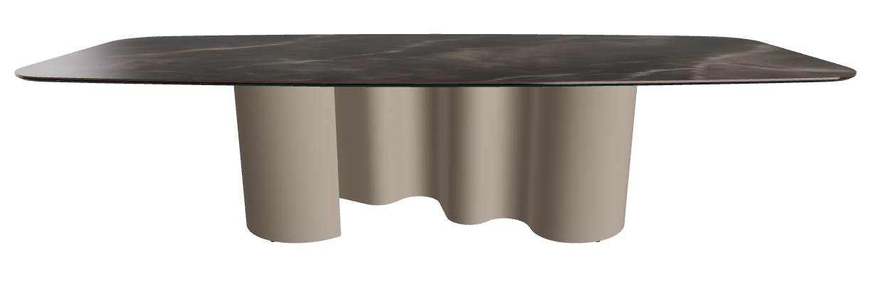 300x120x74h Barrel Shaped_Andromeda_Titanium Embossed