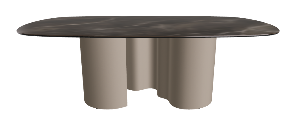 220x120x74h Biscuit Shaped_Andromeda_Titanium Embossed