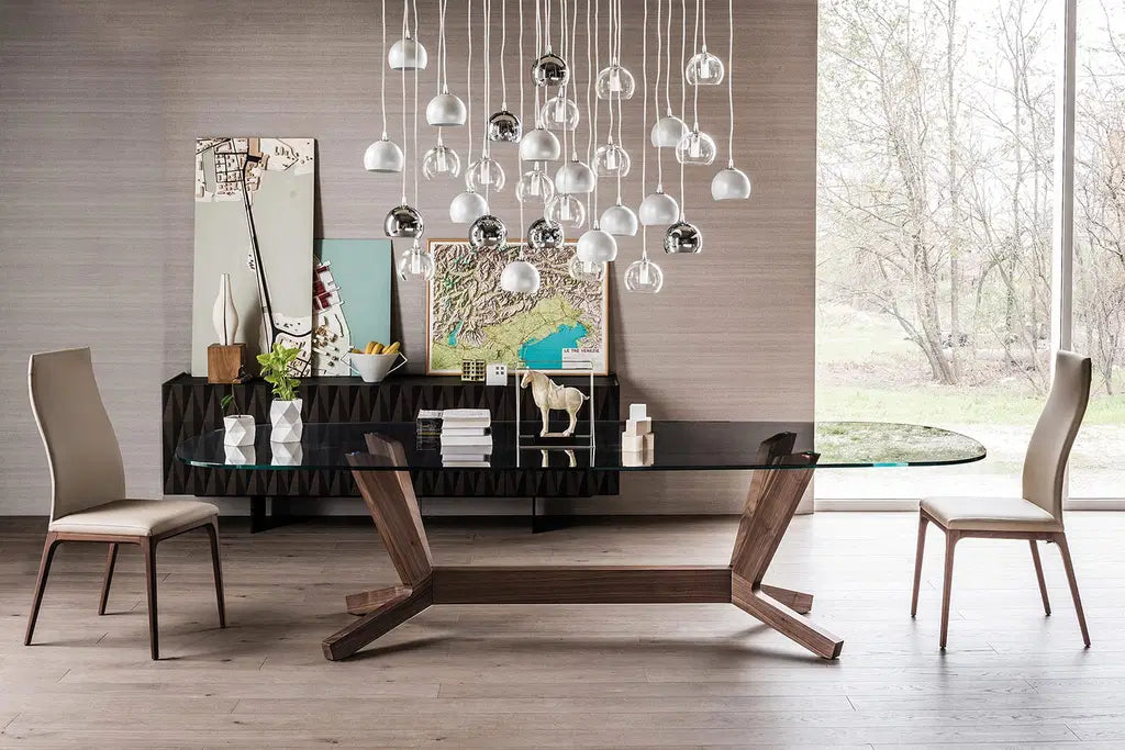 Cattelan Italia Arcadia High Back Dining Chair – Soft Leather & Glove Soft Leather