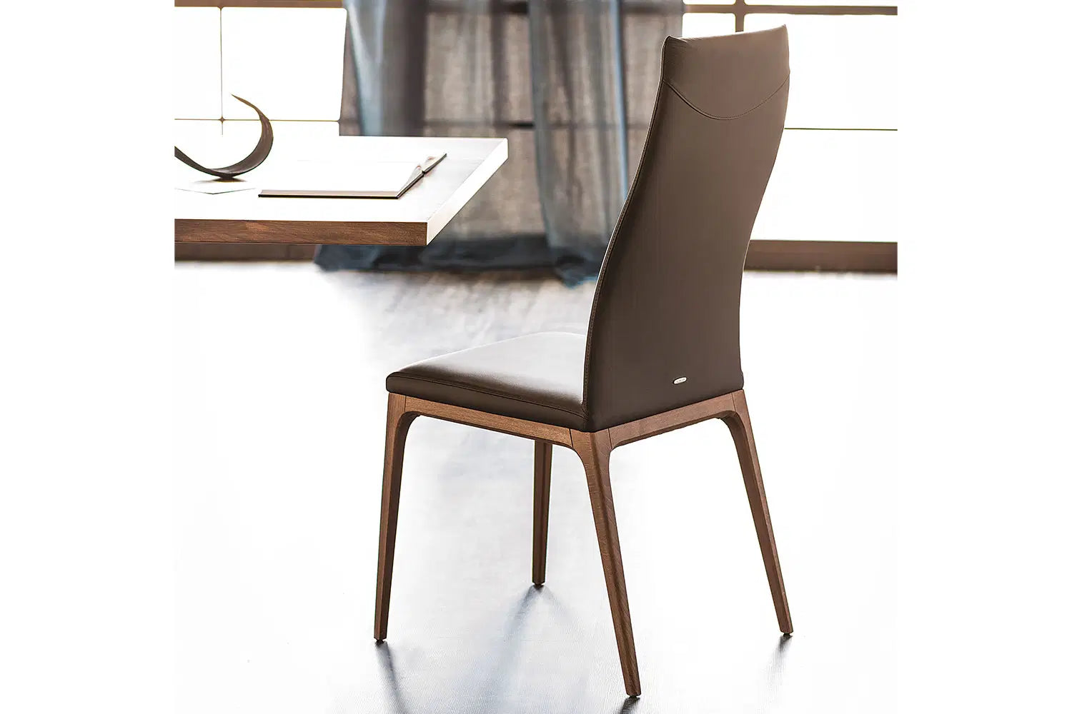 Cattelan Italia Arcadia High Back Dining Chair – Soft Leather & Glove Soft Leather
