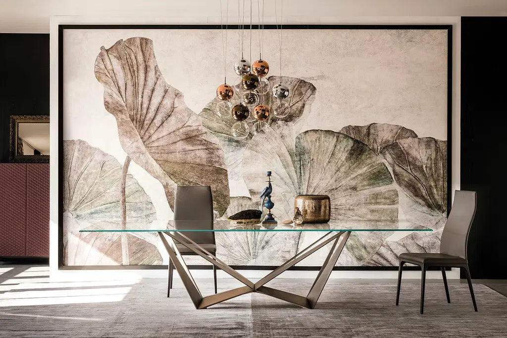 Cattelan Italia Arcadia High Back Dining Chair – Fabric, Micro Nubuk & Synthetic Leather