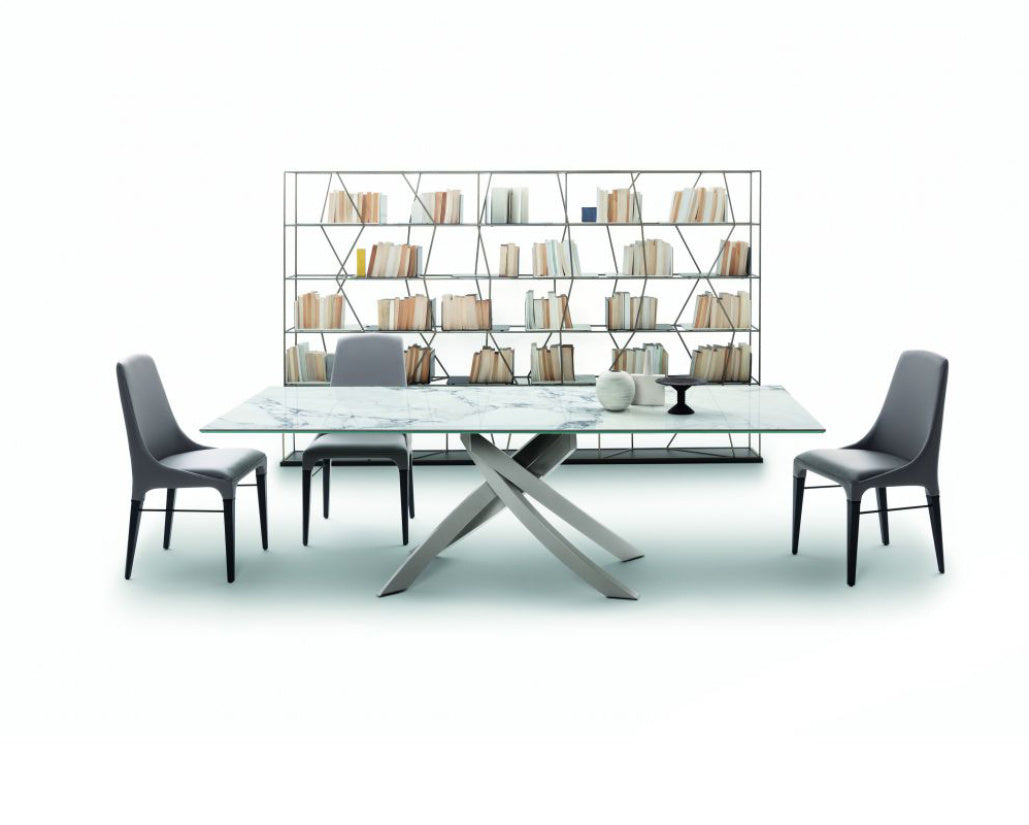 Bontempi Artistico Fixed Rectangular Dining Table with Length 200 cm and Width 100 cm and Height 75 cm