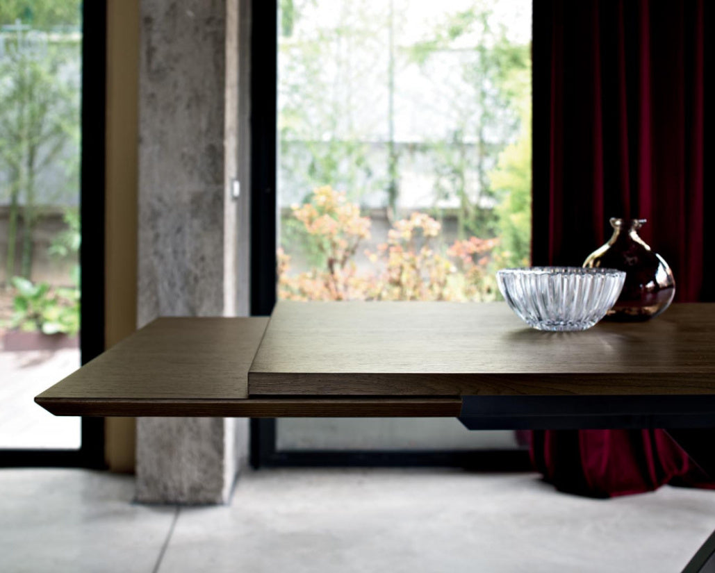 Bontempi Artistico Extendible Rectangular Dining Table with Wooden ,Super Ceramic & Marble Top