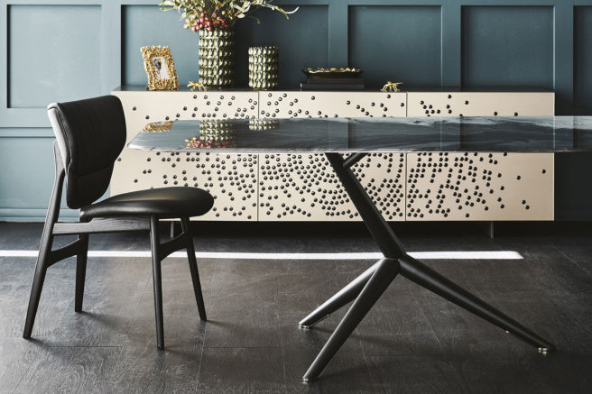 Cattelan Italia Atlantis Crystalart Rectangular & Barrel-Shaped Dining Table