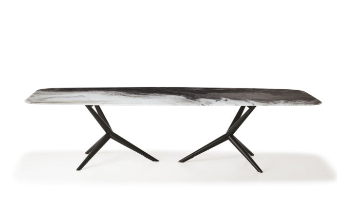 Cattelan Italia Atlantis Crystalart Rectangular & Barrel-Shaped Dining Table