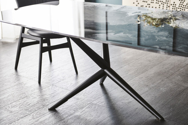 Cattelan Italia Atlantis Crystalart Rectangular & Barrel-Shaped Dining Table