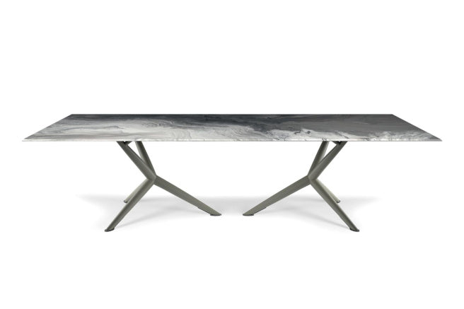 Cattelan Italia Atlantis Crystalart Rectangular & Barrel-Shaped Dining Table