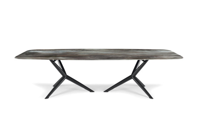 Cattelan Italia Atlantis Crystalart Rectangular & Barrel-Shaped Dining Table