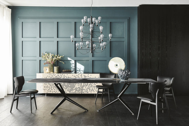 Cattelan Italia Atlantis Crystalart Rectangular & Barrel-Shaped Dining Table