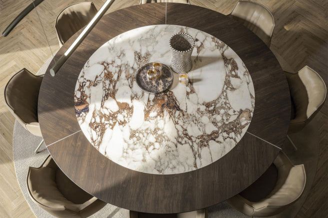 Cattelan Italia Atrium Keramik-Wood Round Dining Table