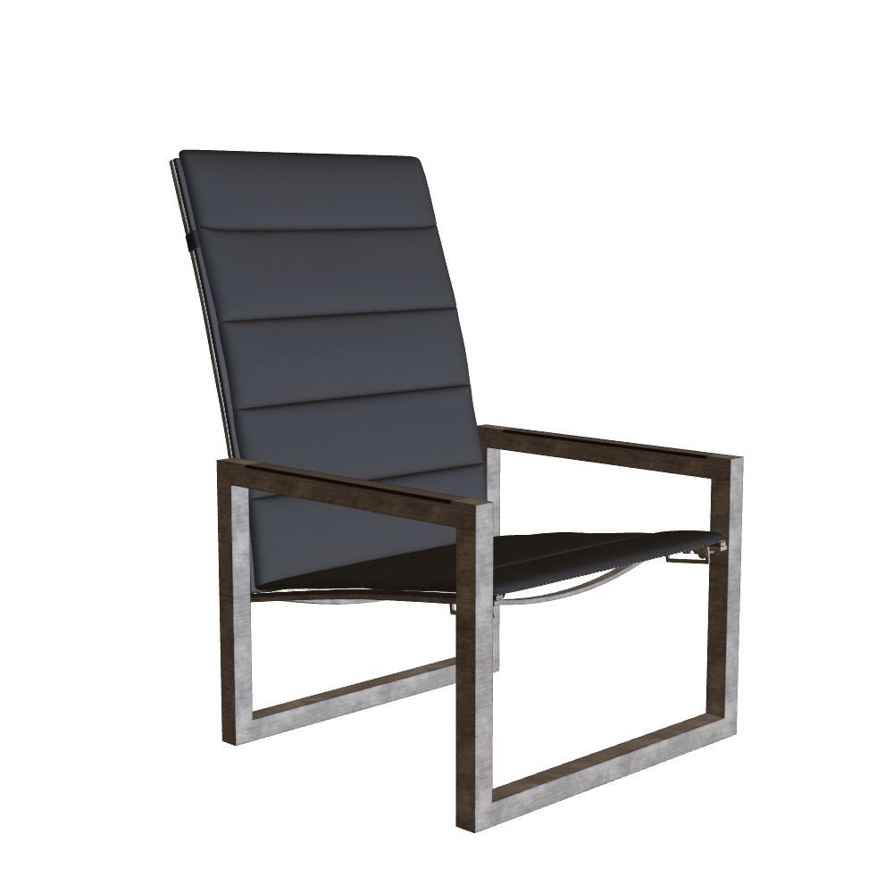 Royal Botania Ninix Relax Chair 60T Stainless Steel