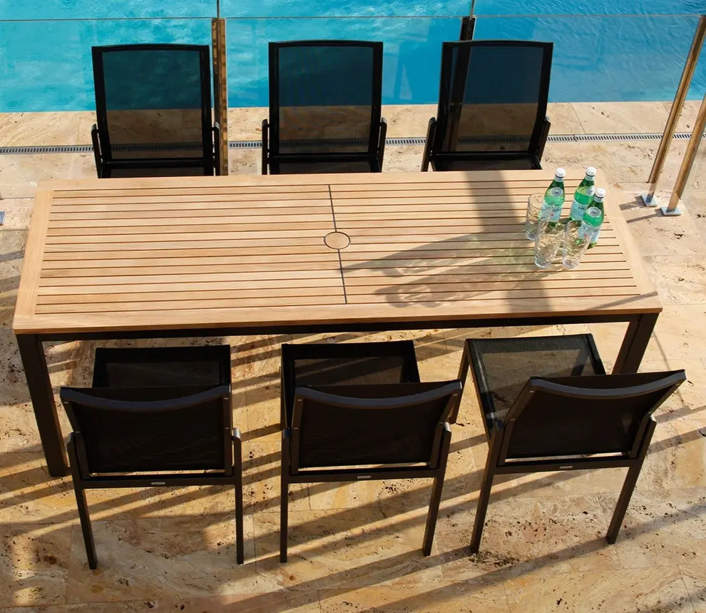 Barlow Tyrie Aura Narrow Dining Narrow Table 200 Rectangular