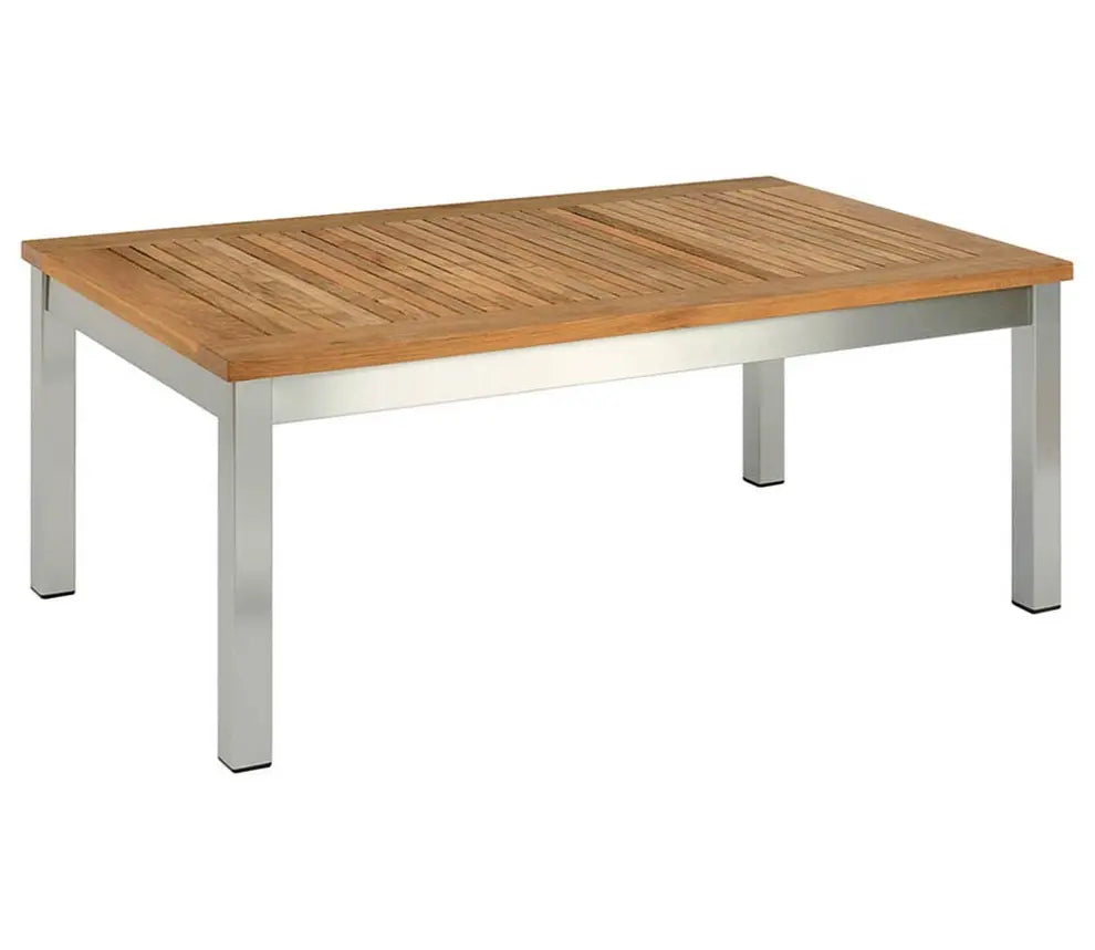 Barlow Tyrie Equinox Occasional Low Table 100 Rectangular Teak Top