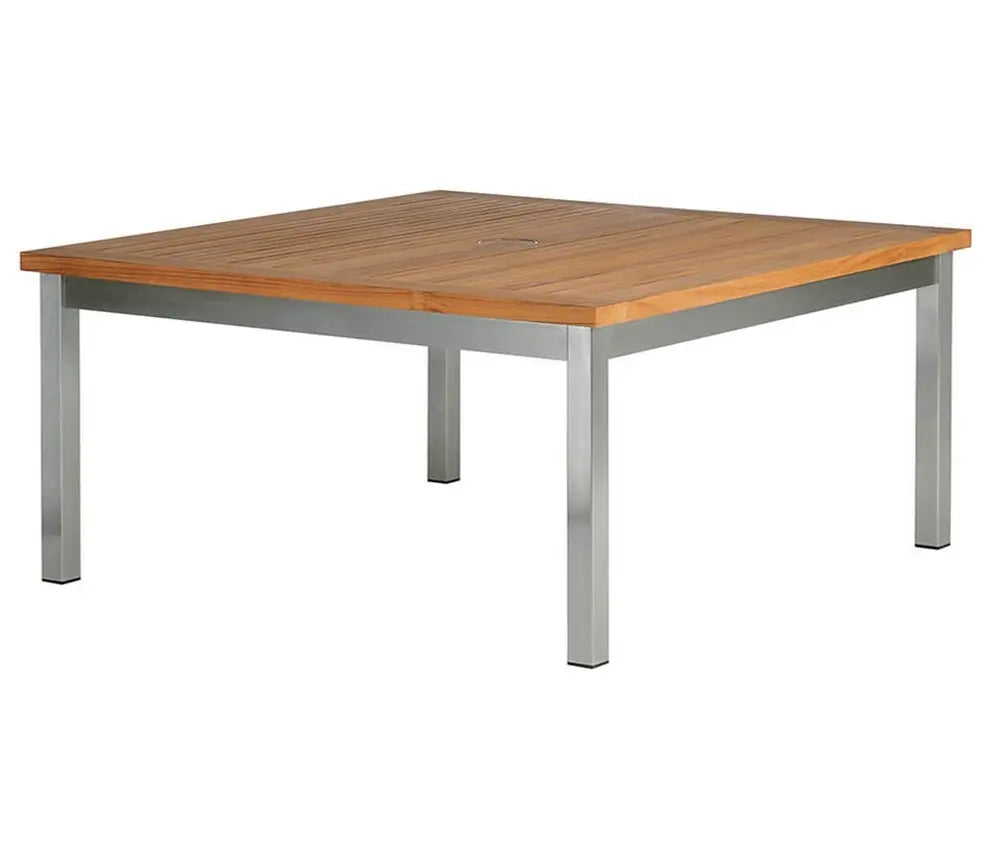 Barlow Tyrie Equinox Occasional Conversation Table 100 Square Teak Top