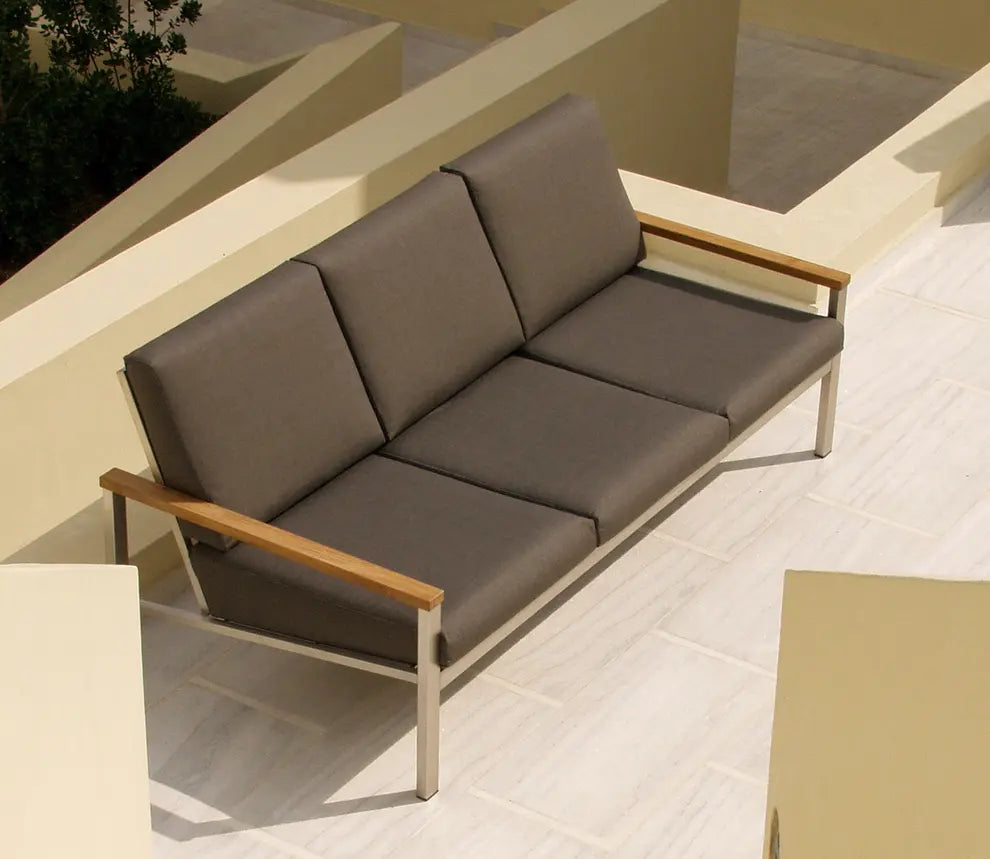 Barlow Tyrie Equinox Occasional Deep Seating Three-Seater Settee