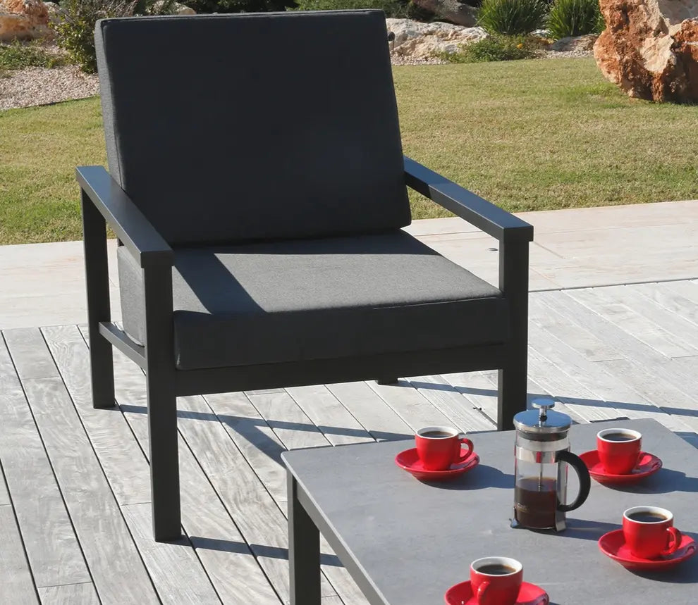 Barlow Tyrie Equinox Occasional Deep Seating Armchair - Powder Coated