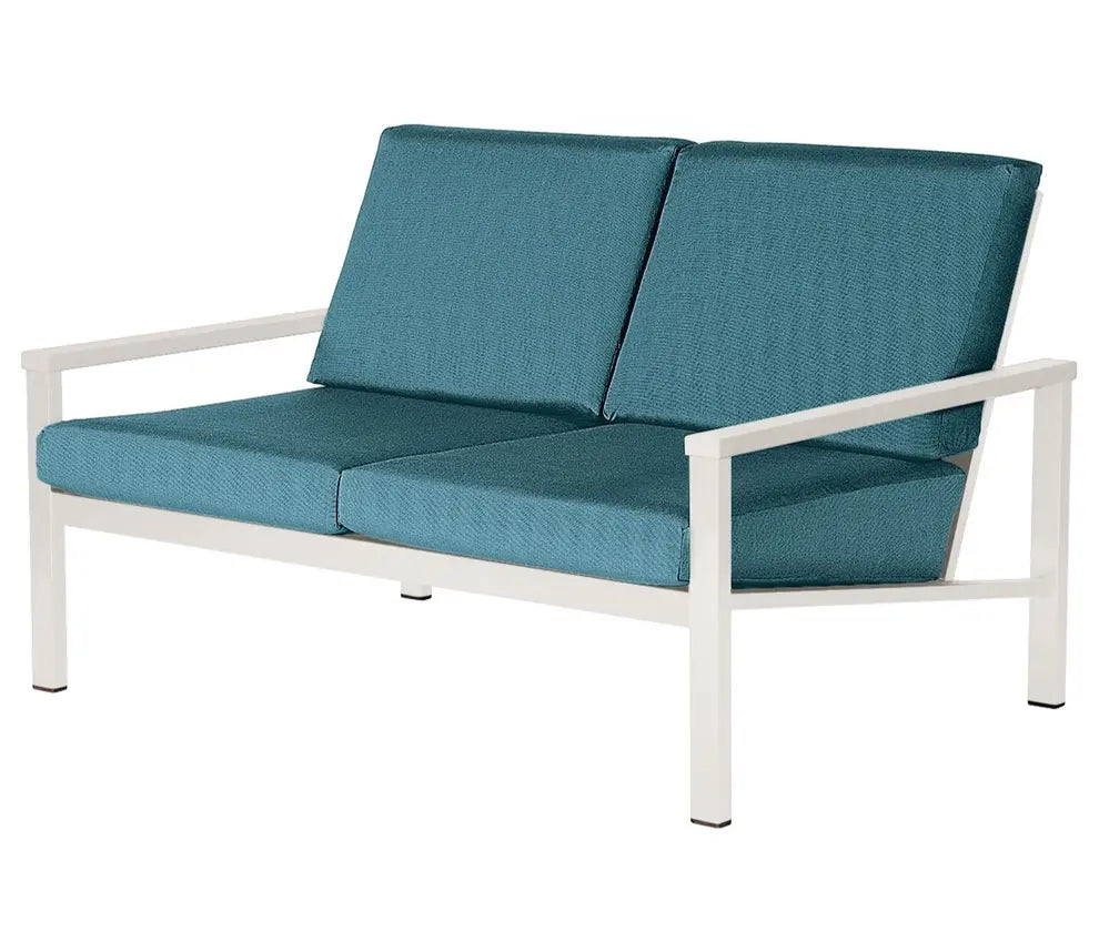 Barlow Tyrie Equinox Occasional Deep Seating Two-Seater Settee - Powder Coated