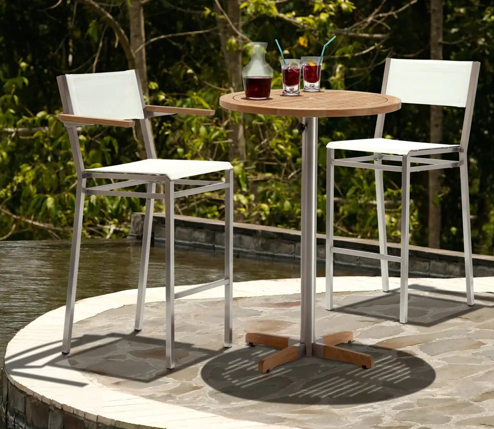 Barlow Tyrie Equinox High Dining Bistro Table 70 Ø Circular