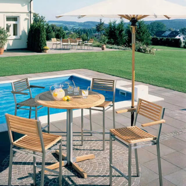 Barlow Tyrie Equinox High Dining Chair Teak Seat & Back