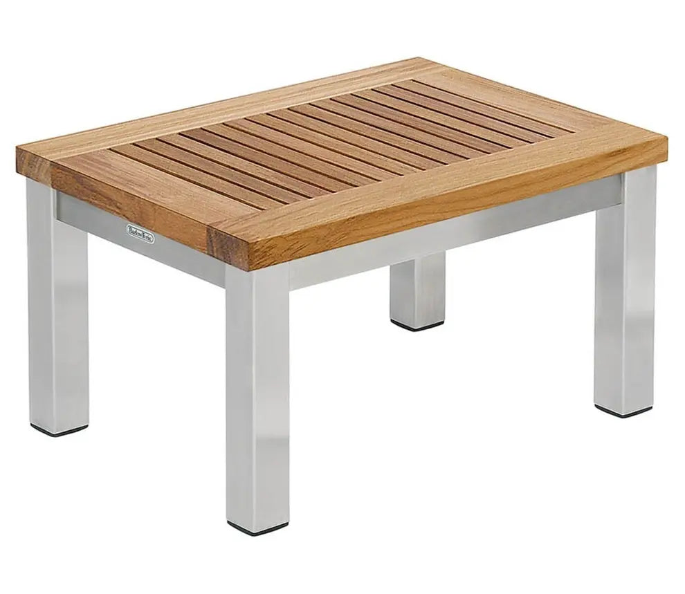 Barlow Tyrie Equinox Occasional Lounger Table 49 Rectangular Teak Top