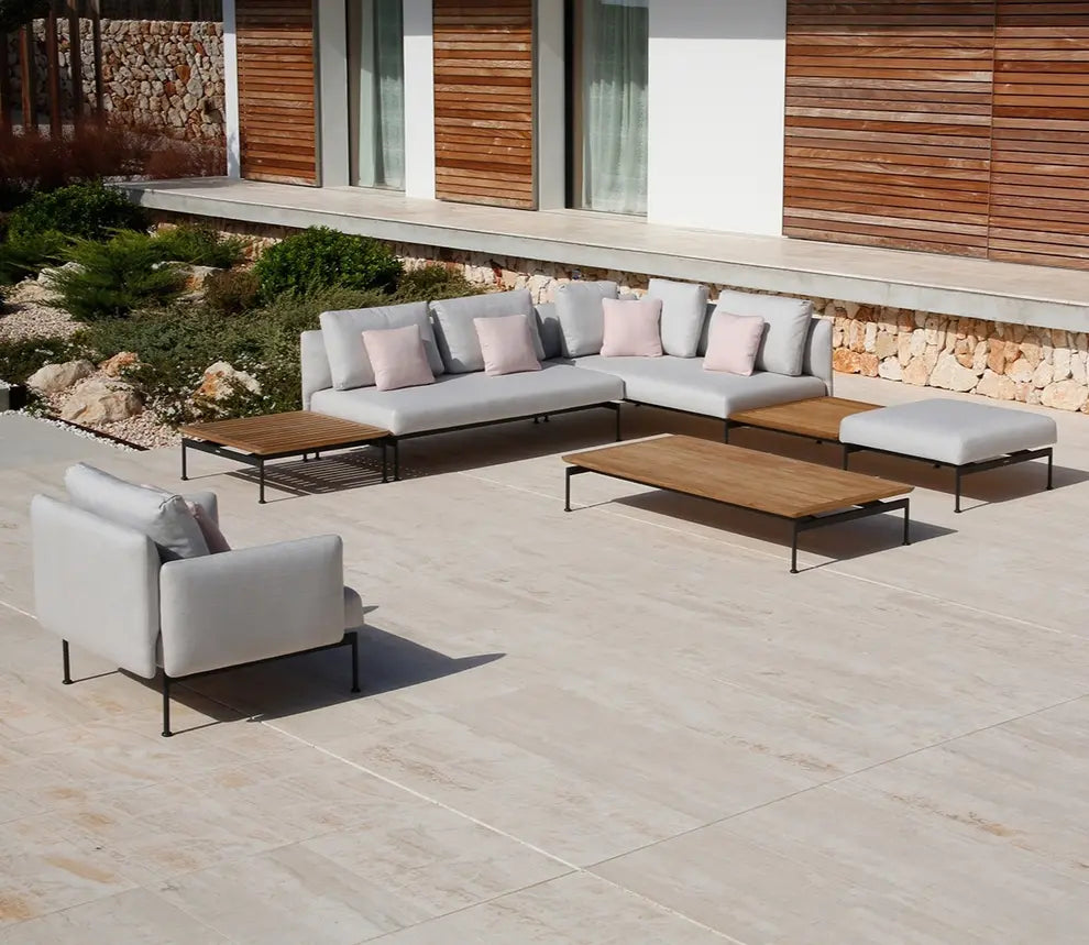 Barlow Tyrie Layout Deep Seating Bridging Table 80 Square