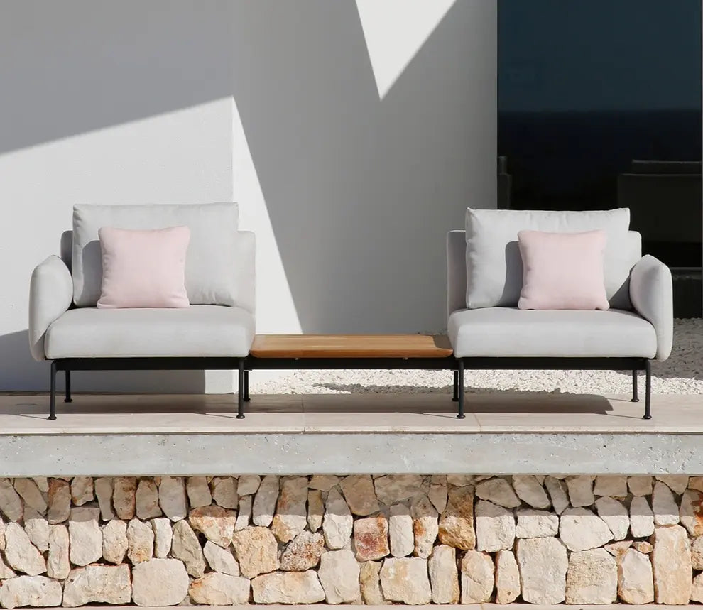 Barlow Tyrie Layout Deep Seating Companion Set Low Arms