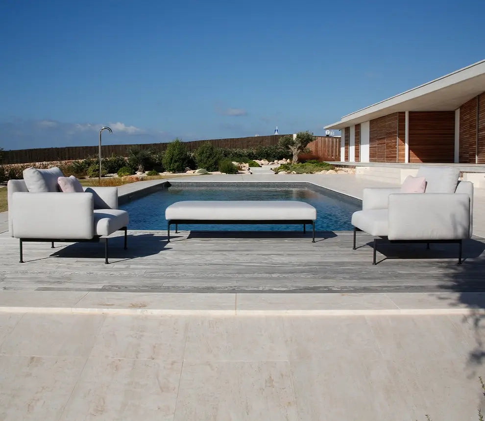 Barlow Tyrie Layout Deep Seating Double Ottoman