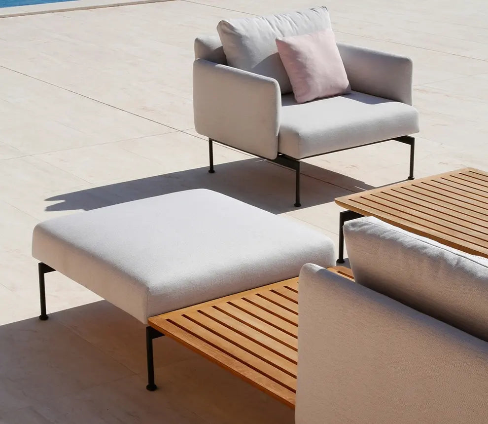 Barlow Tyrie Layout Deep Seating Single Ottoman