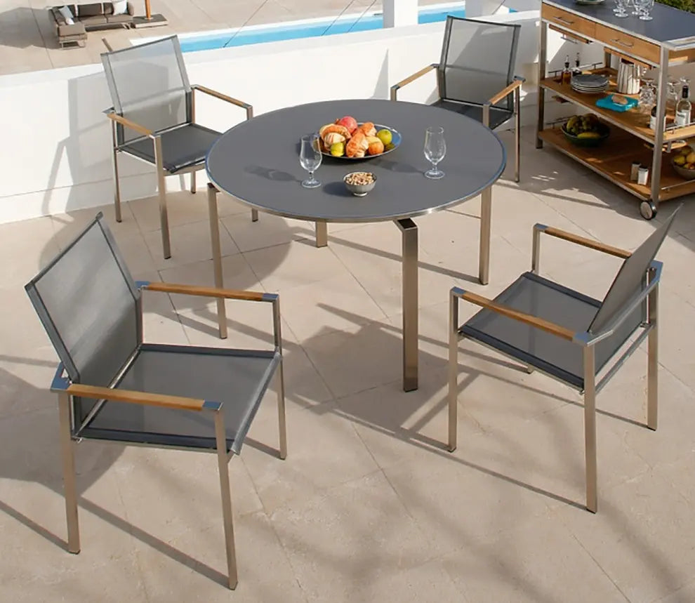 Barlow Tyrie Mercury Dining Table 120 Ø Circular