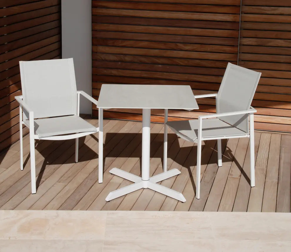 Barlow Tyrie Mercury Dining Armchair - Powder Coated