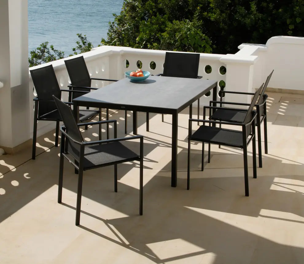 Barlow Tyrie Mercury Dining Armchair - Powder Coated