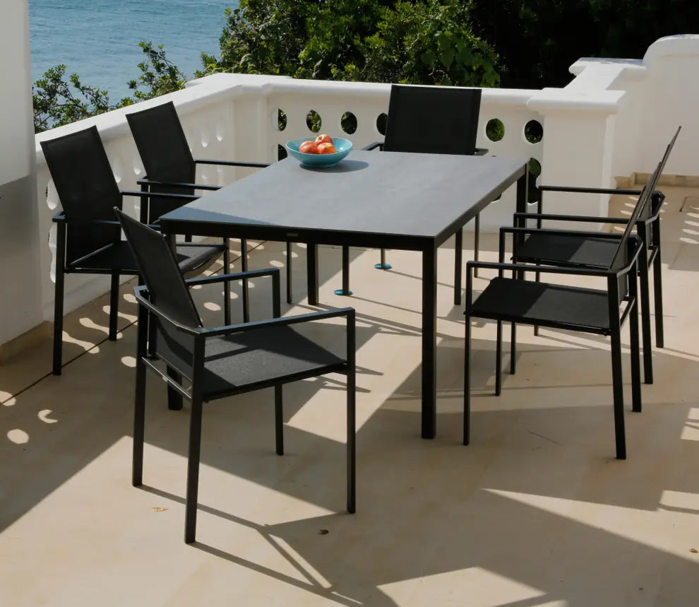 Barlow Tyrie Mercury Dining Armchair - Powder Coated