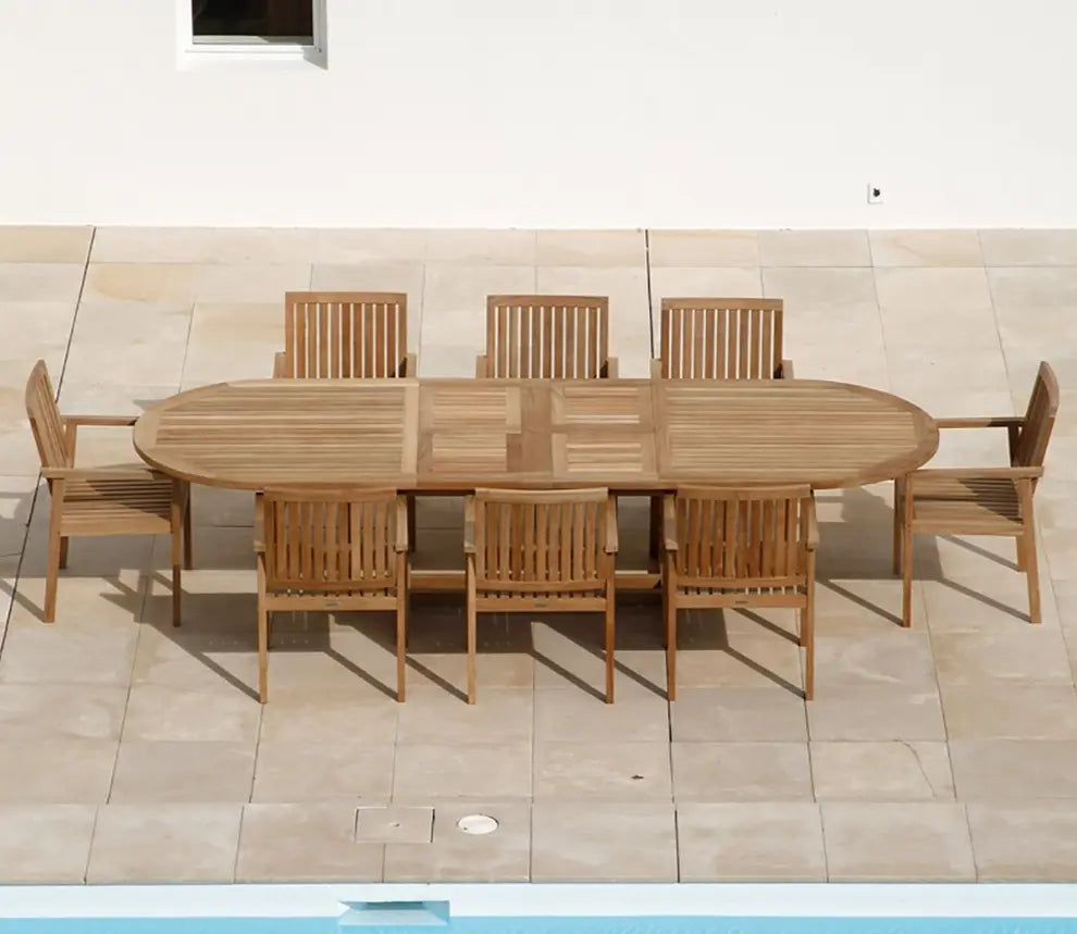 Barlow Tyrie Stirling Extending Table 320 Oval