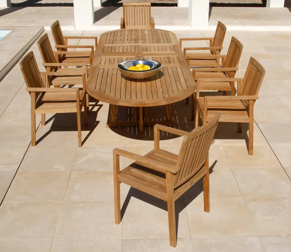 Barlow Tyrie Stirling Extending Table 320 Oval