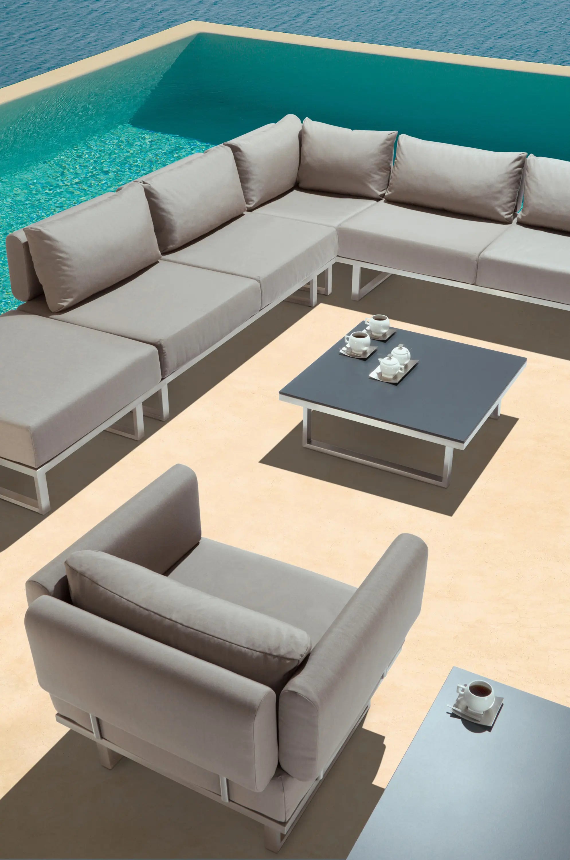 Barlow Tyrie Mercury Deep Seating Low Table 76 Square