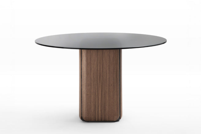 Porada Bay Glass Round Dining Table