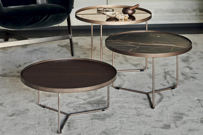 Cattelan Italia Billy Keramik Coffee Table Set of 3 Ø36