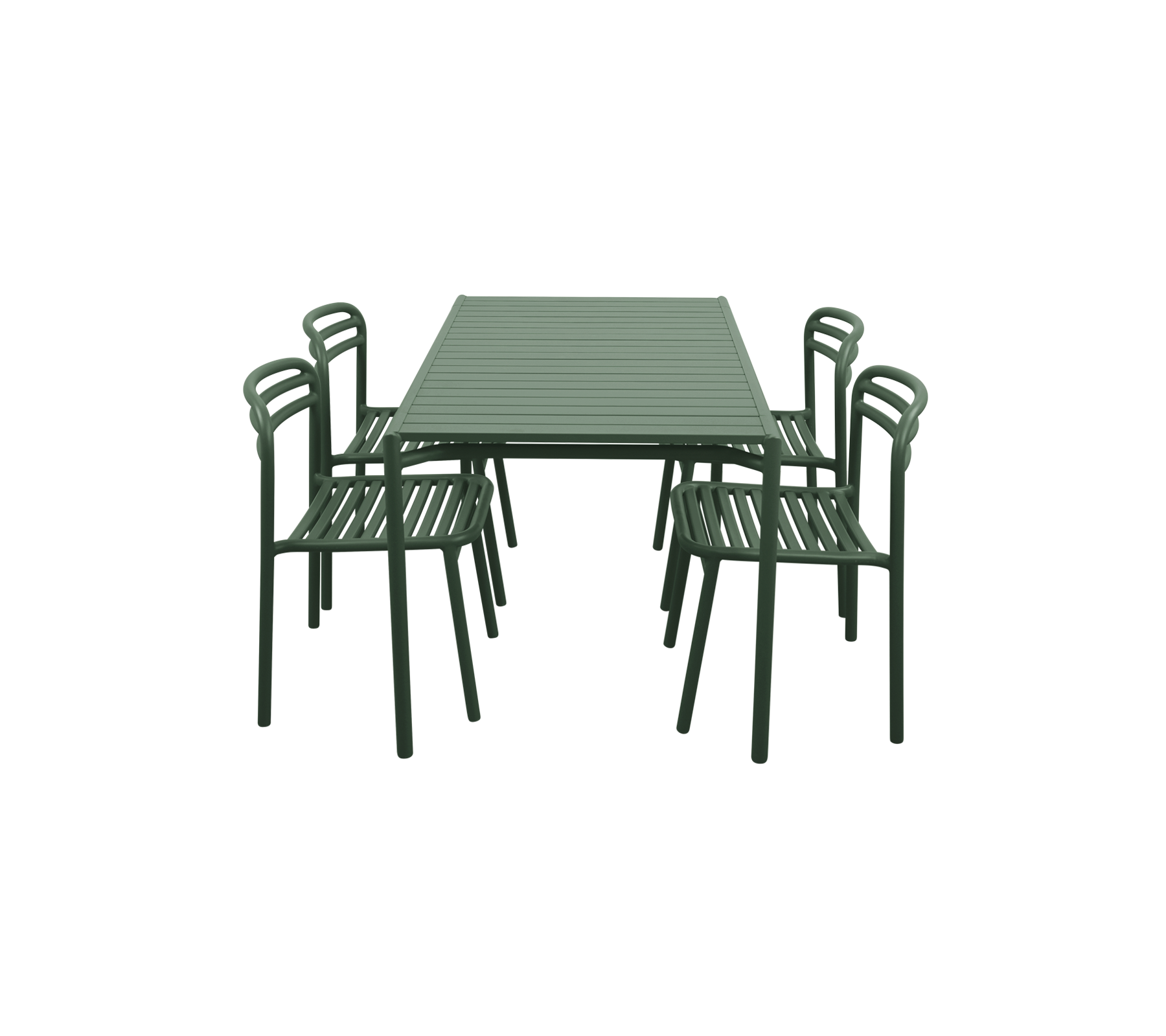 Cane-line Bliss Dining Rectangle Table with 4 Chairs