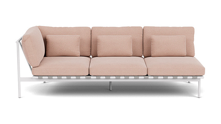 Barlow Tyrie Around Deep Seating Triple Lounge Sofa with Aluminium Left Arm