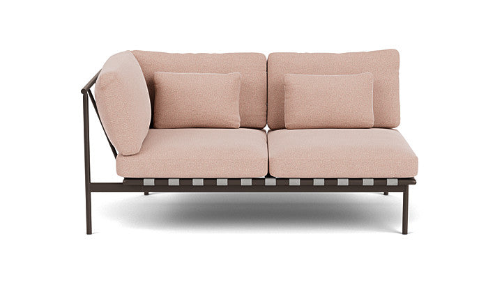 Barlow Tyrie Around Deep Seating Double Lounge Sofa with Aluminium Left Arm