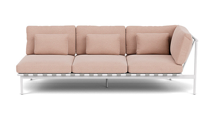 Barlow Tyrie Around Deep Seating Triple Lounge Sofa with Aluminium Right Arm