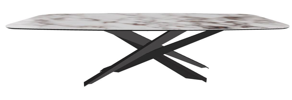 300x120x74.5h Barrel Shaped_Breccia_Black Embossed