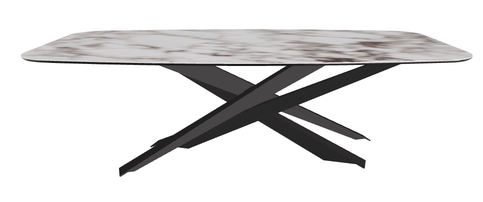 240x120x74.5h Barrel Shaped_Breccia_Black Embossed